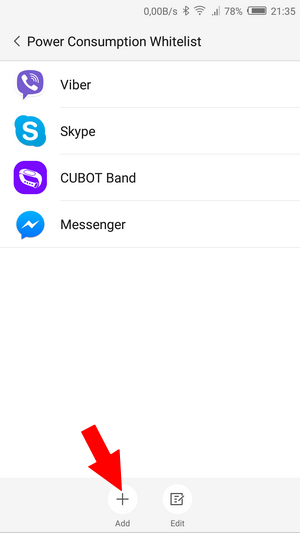 В ZTE nubia Z11 miniS разрешить постоянную работу Skype, Messenger, Viber